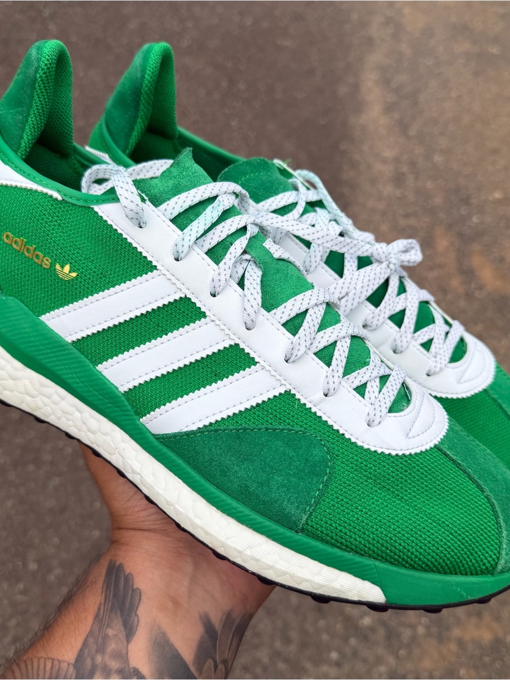 Human Made x adidas Tokio Solar Green FZ0550 Size 12 - Picture 1 of 8